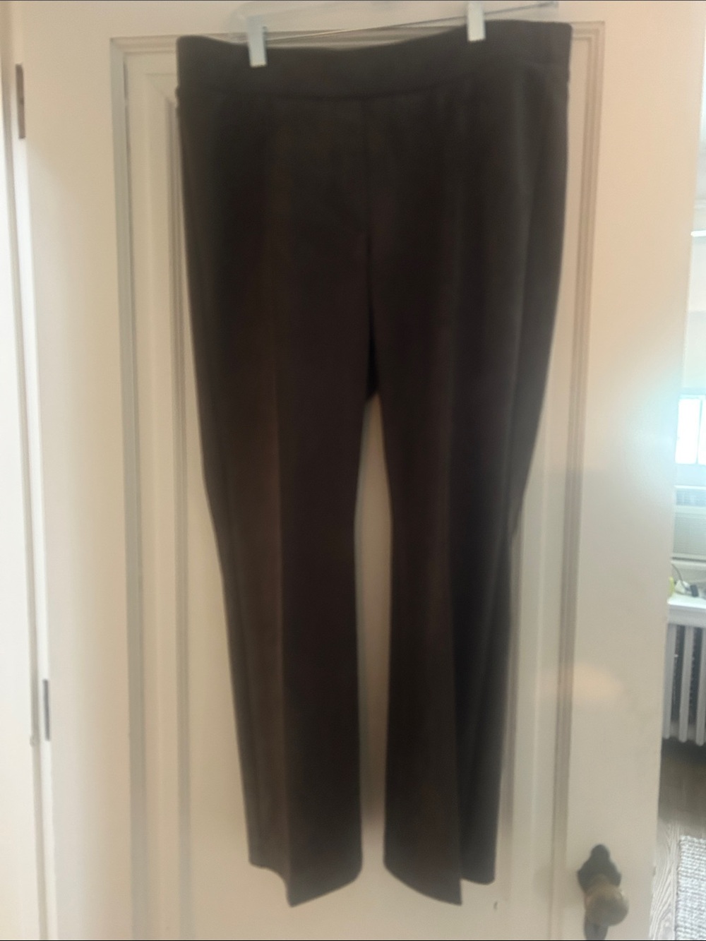CAMBIO faux suede pull on trousers.